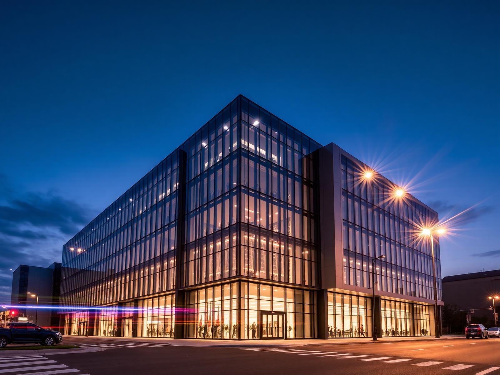Modern commercial building
